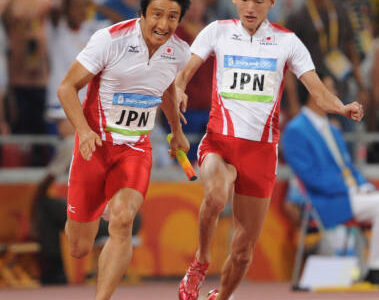 日本チーム，リレーで銅メダル